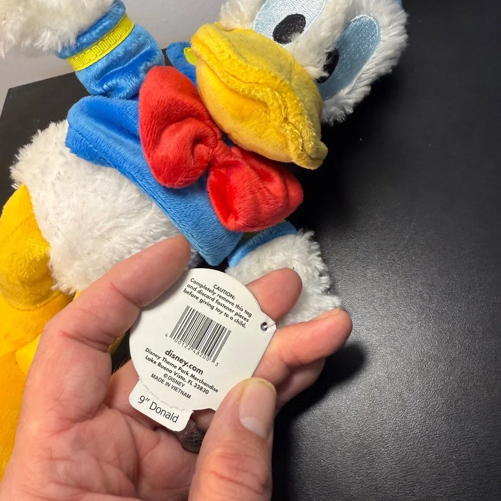 NWT VTG 90s‎ DisneyLand Resort Authentic Donald Duck Plush Blue Sailor Outfit 9